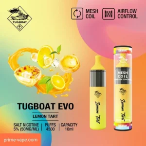 Tugboat Evo Disposable Vape Lemon Tart