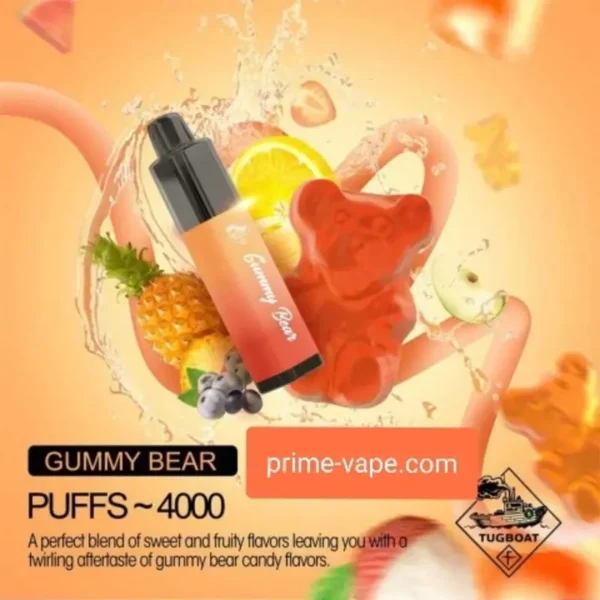 Gummy Bear Tugboat Mega Flow Disposable Vape 4000 Puffs