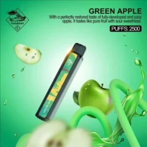Tugboat XXL Disposable Vape 2500 Puffs Green Apple- Buy And Get Now