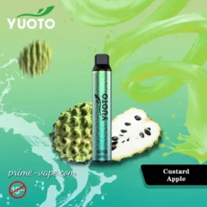 Yuoto Luscious 3000 Puffs Disposable Vape Custard apple- Best