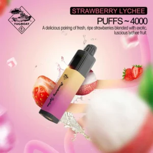 Strawberry Lychee Tugboat Mega Flow Disposable Vape 4000 Puffs- UAE