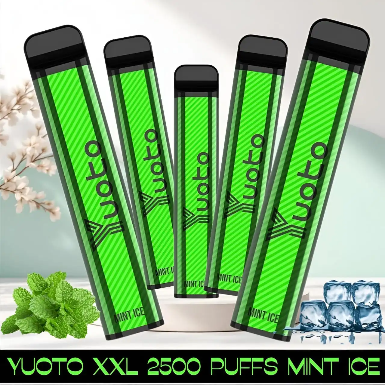 Yuoto XXL 2500 Puffs Mint Ice Disposable Vape - Dubai UAE