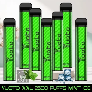 Yuoto XXL 2500 Puffs Mint Ice Disposable Vape - Dubai UAE