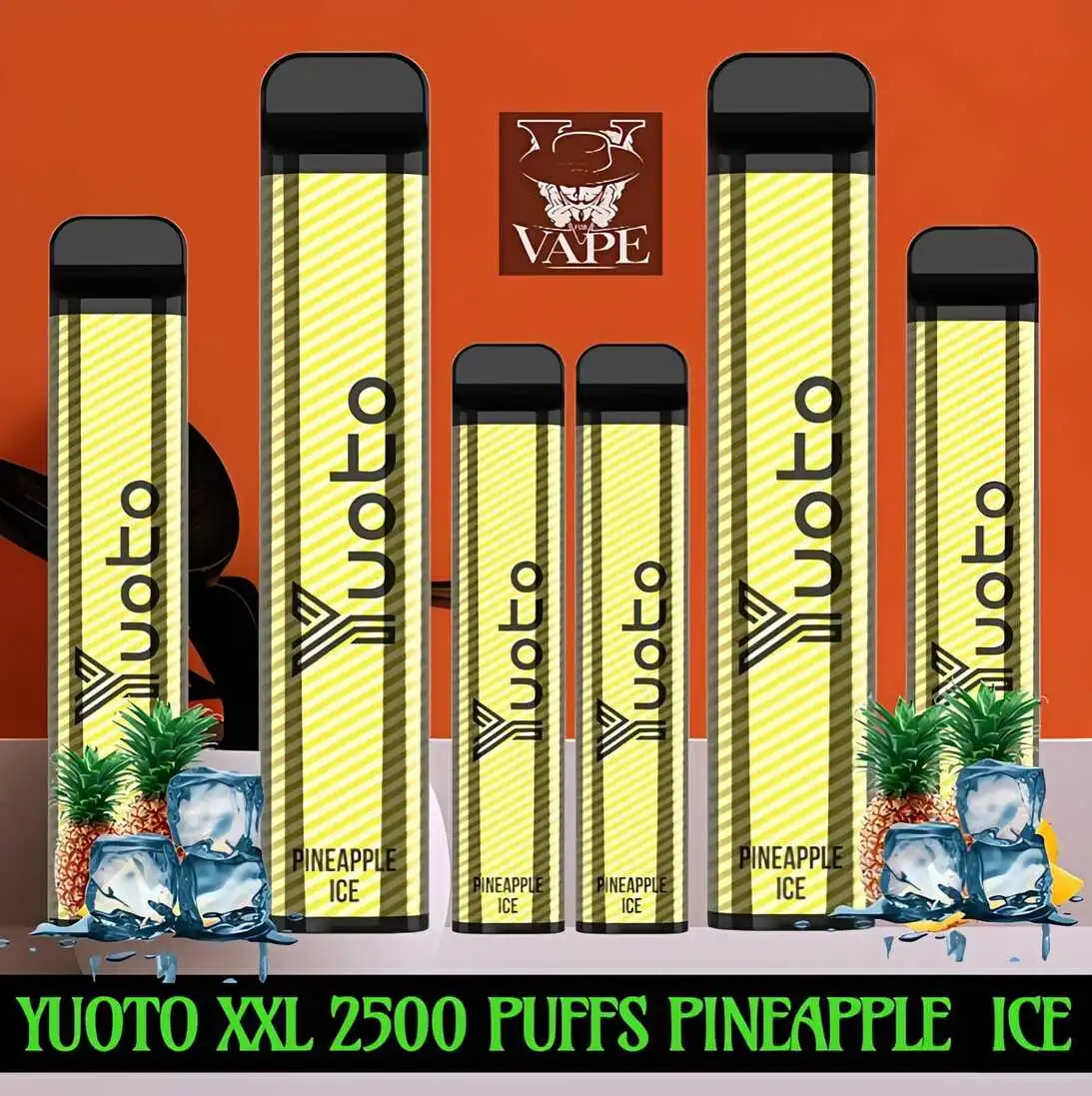 Yuoto XXL 2500 Puffs Pineapple Ice Disposable Vape in Dubai
