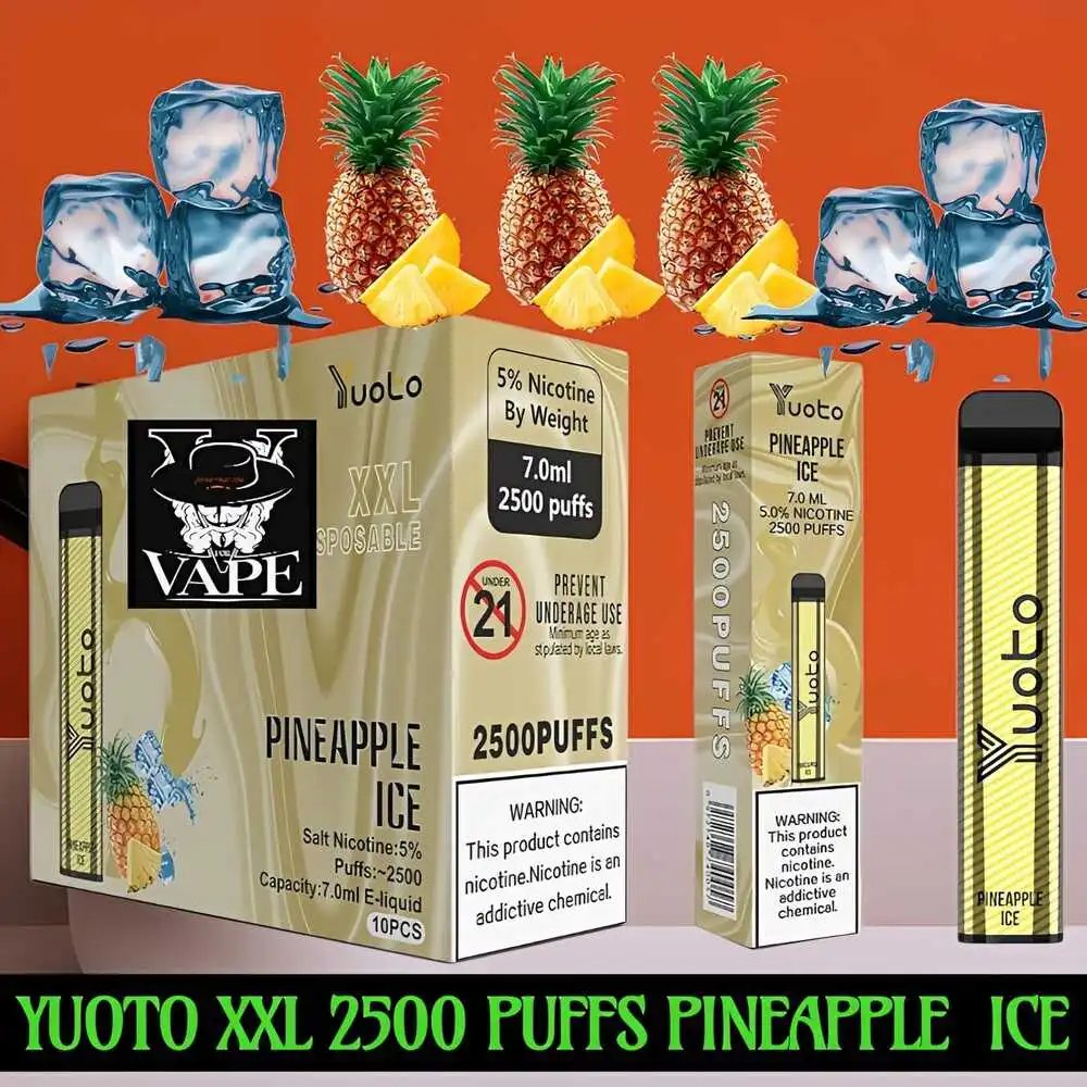 Yuoto XXL 2500 Puffs Pineapple Ice Disposable Vape in Dubai