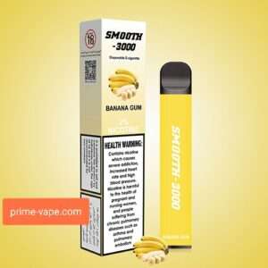 SMOOTH Disposable Vape 3000 Puffs Banana Gum | Best Kit Device- Buy