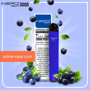 Disposable Kit 3000 Puffs NERD BAR Blue Beauty