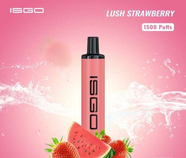 ISGO Paris Disposable Vape 1500 Puffs (Lush Strawberry)