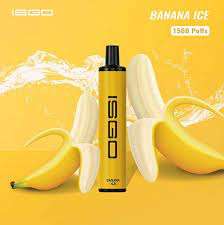 ISGO Paris Disposable Vape 1500 Puffs (Banana ice)