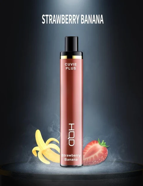 HQD Cuvie Plus Disposable Vape 1200 Puffs (Strawberry Banana)