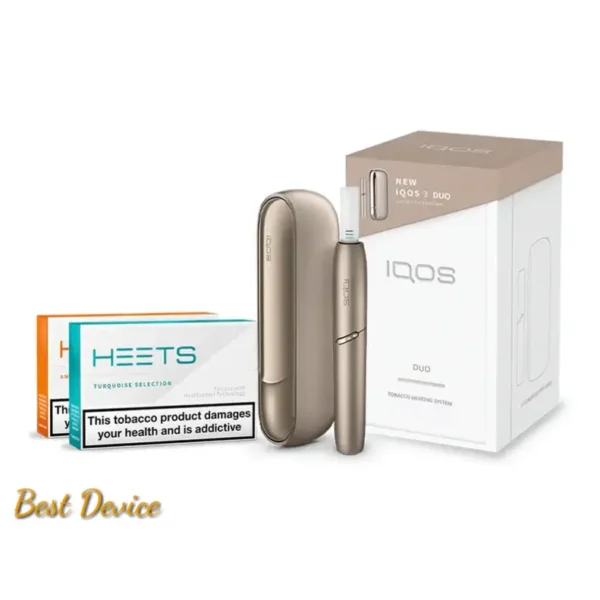 BUY IQOS 3 DUO KIT Brilliant Gold | New Device- Best Store- Dubai UAE