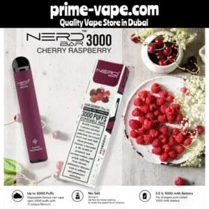 Nerd Bar Cherry Raspberry 3000 Puffs Disposable Vape- 20mg