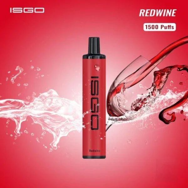 ISGO Paris Disposable Vape 1500 Puffs (Redwine)