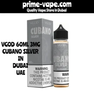 VGOD Juice Cubano Silver 60ml 3mg in Dubai | Prime Vape UAE