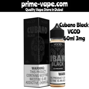 VGOD 60ml E-liquid Cubano Black 3mg- Best Juice Dubai UAE