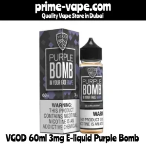 VGOD Purple Bomb 60ml 3mg E-liquid in Dubai | Prime Vape UAE