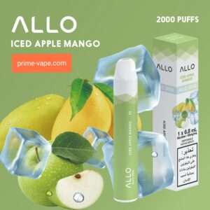 Allo Disposable Vape 2000 Puffs Iced Apple Mango | Online Store Dubai