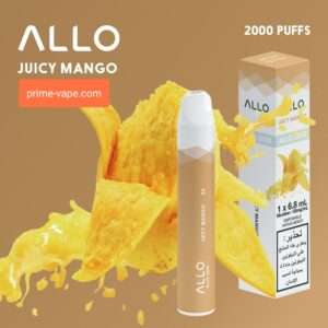 2000 Puffs Best Disposable Vape In Dubai UAE | ALLO Juicy Mango- Buy