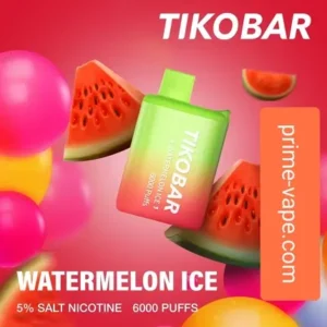 TIKOBAR Watermelon Ice 6000 Puffs Disposable Vape Kit- All Flavors