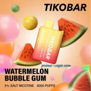 NEW TIKOBAR Disposable Device 6000 Puffs Watermelon Bubble Gum