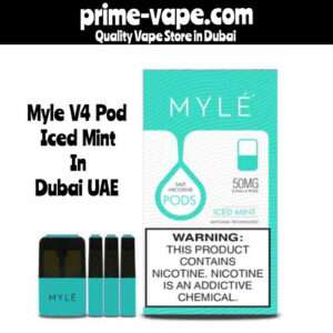 Myle V4 Pod Iced Mint Available in Dubai | Prime Vape UAE