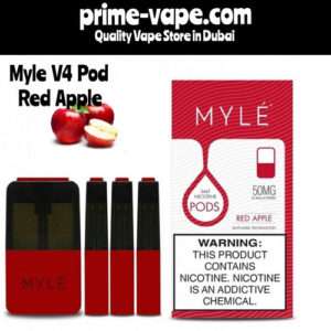 Myle V4 Red Apple Disposable Pod in Dubai | Prime Vape UAE