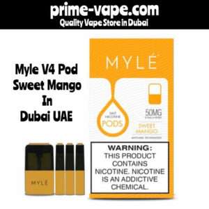 Myle V4 Sweet Mango Pod- 240*4 Puffs/1 Pack | Prime Vape UAE