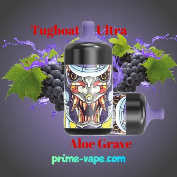 TUGBOAT Ultra Aloe Grape 6000 Puffs Disposable Vape Kit- Dubai