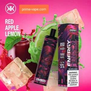 Red Apple Lemon Energy Disposable Vape Kit 5000 puffs- Buy Dubai UAE