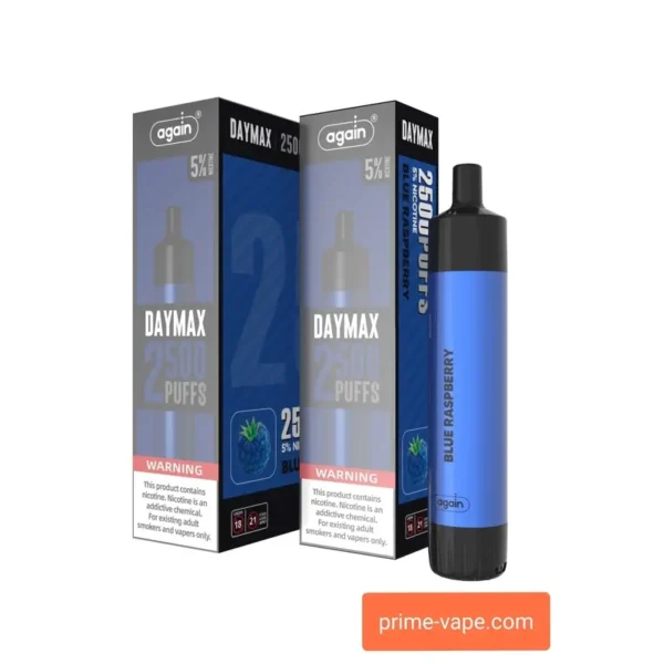 Again DAYMAX New Flavor 2500 Puffs Disposable Vape Blue Raspberry