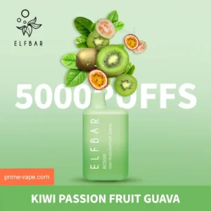 Best Vape Elf Bar BC5000 Puffs Kiwi Passion Fruit Guava pod kit