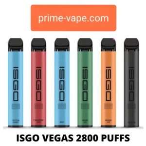 Get Online ISGO Vegas 2800 Puffs All Flavors Disposable Vape