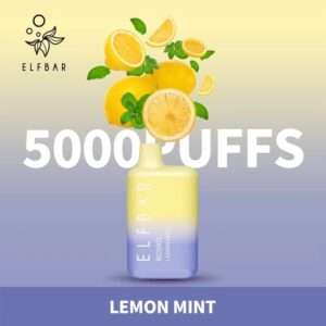 Lemon Mint ELF BAR 5000 Puffs Disposable Pod | Dubai Sharjah Ajman