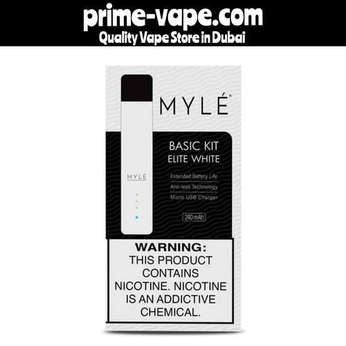 Myle V4 Elite White Basic Kit Available in Dubai | Pod Device UAE