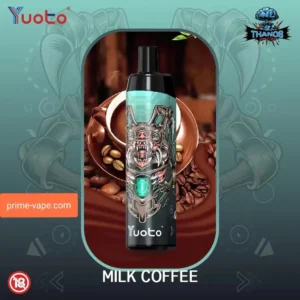 New Disposable YUOTO THANOS Milk Coffee 5000 Puffs Vape Kit- Dubai
