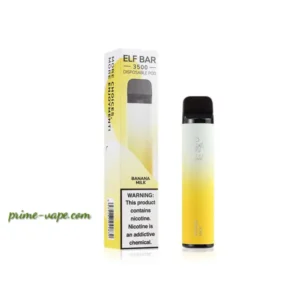 3500 Puffs ELF BAR Disposable Vape Pod Banana Milk- Best Vape