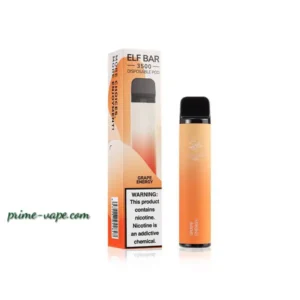 Disposable Vape Pod Kit ELF BAR 3500 Puffs Grape Energy | Buy