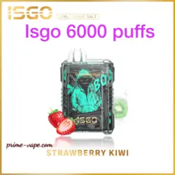 ISGO 6000 Puffs Vape Bar Pod Kit Strawberry Kiwi Disposable- Buy