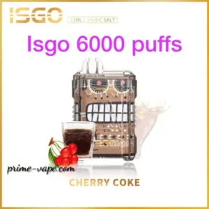 New 6000 Puffs Rechargeable Disposable Vape ISGO Cherry Coke