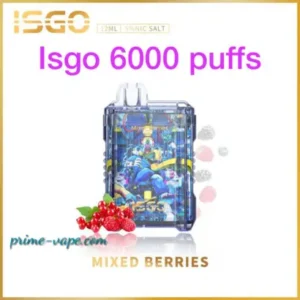 Rechargeable Disposable Vape ISGO 6000 Puffs Mixed Berries Kit
