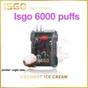 Best Price Best Quality ISGO 6000 Puffs Coconut Ice Cream- Vape