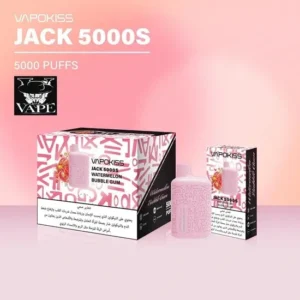Vapokiss Jack 5000 Puffs Disposable pod Watermelon Bubble Gum