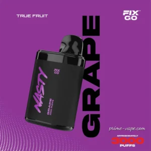 New Disposable Vape 3000 Puffs Nasty Fix Go Grape