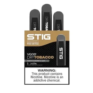 3 in 1 Pack STIG Pod Device Disposable Vape Dry Tobacco