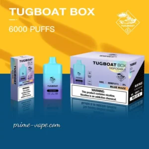 Best Disposable Pod in Dubai Tugboat Box 6000 Puffs Blue Razz