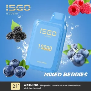Best Disposable ISGO 10000 Puffs Vape Bar Mixed Berries- Dubai