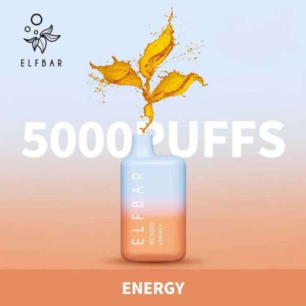 5000 Puffs Elf Bar Pod Device Energy flavor