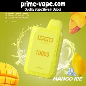 Disposable Vape in Dubai UAE | ISGO 10000 Puffs Mango Ice- Buy