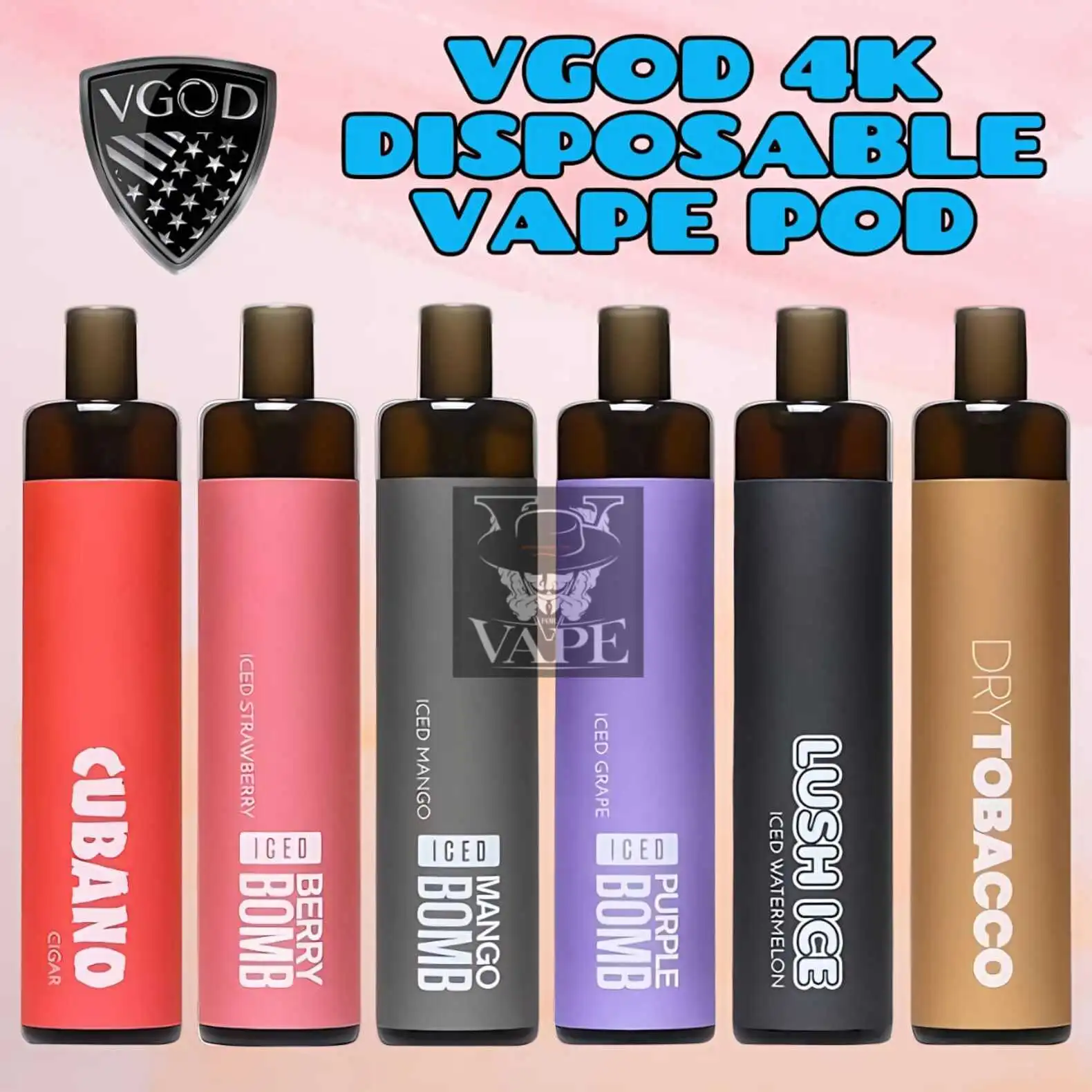 VGOD 4K Disposable Pod in Dubai | 4000 Puffs 20mg 50mg Kit