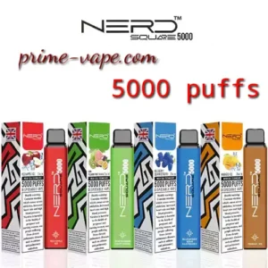 Nerd Square 5000 Puffs Disposable Vape in Dubai- All Flavors- Buy